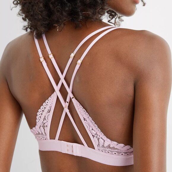 Aerie Far Out Lace Strappy Triangle Bralette - Picture 5 of 10